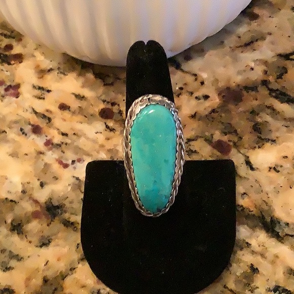 Gorgeous Turquoise Silver Ring 🦋🦋🦋 - Picture 3 of 11